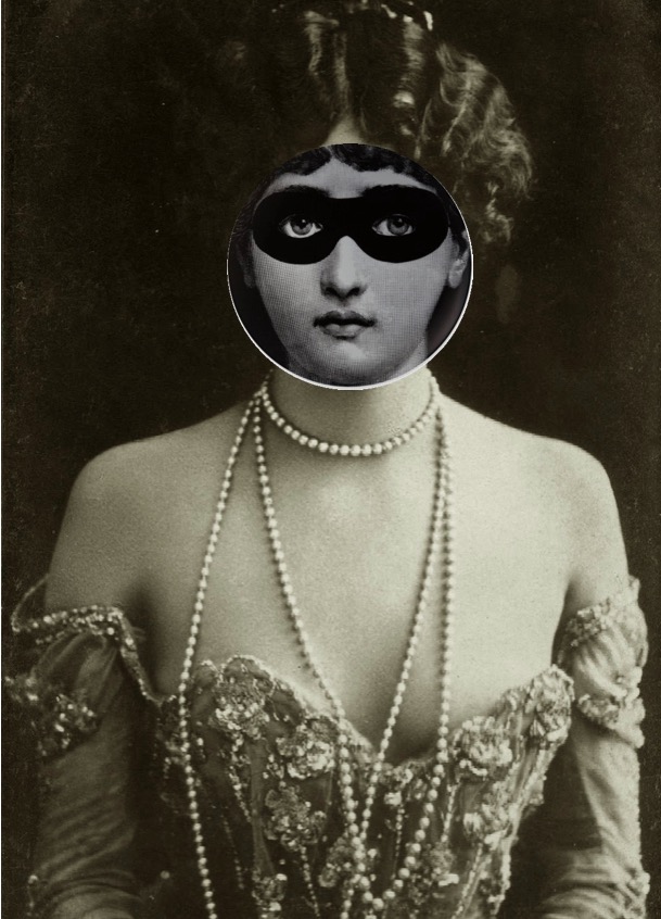 Preview $3.65  Fornasetti, Printable collage sheet, Woman face