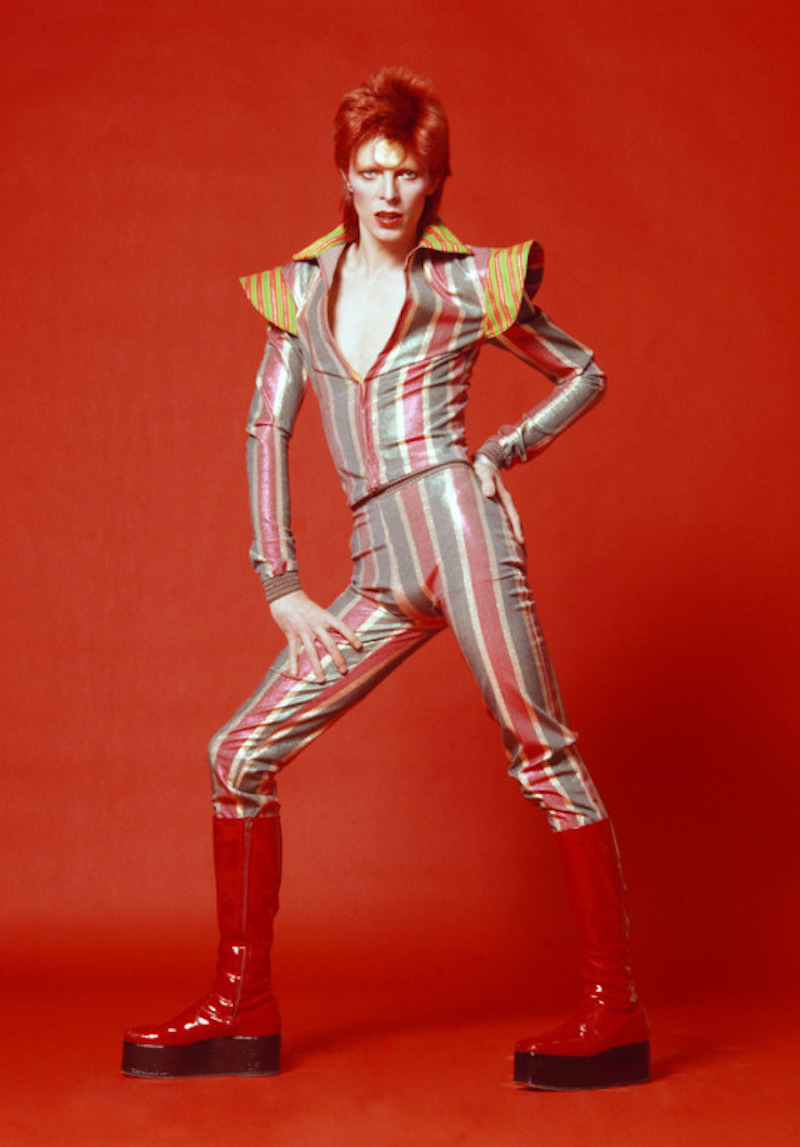 David Bowie dressed by Japanese designer Kansai Yamamoto