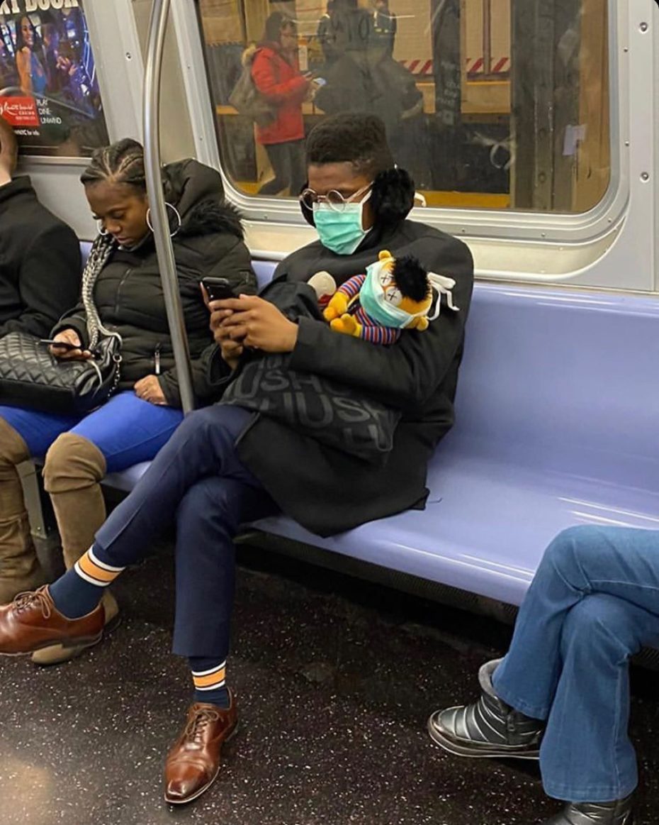 Необычные пассажиры в метро
